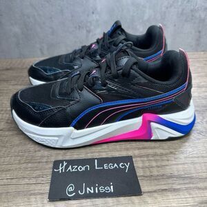 Puma~RS Pulsoid Cosmic~Girl’s~Black/Pink/Blue Athletic Sneakers~Size 5